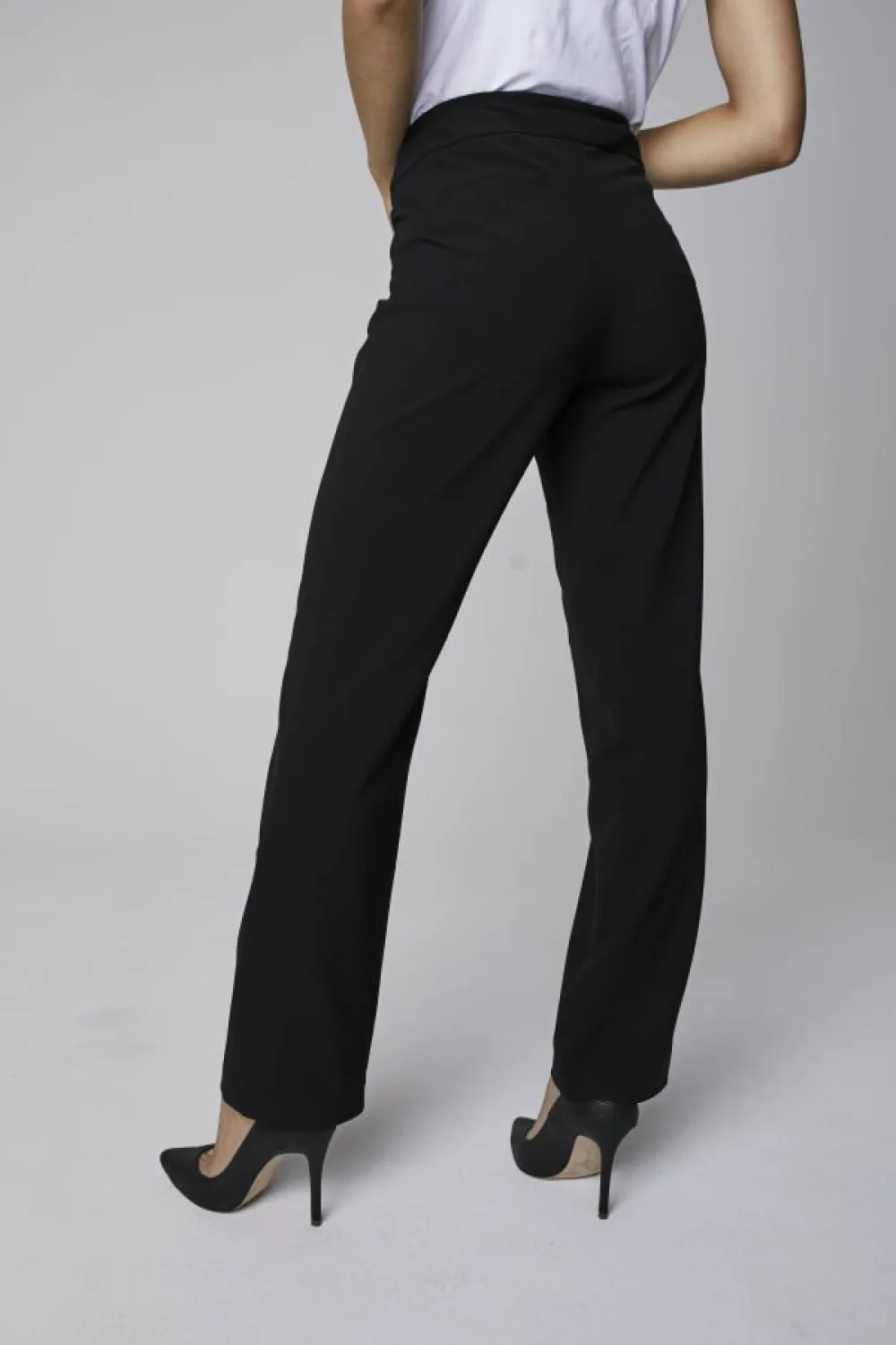 Roz & Ali Secret Agent Pull On Tummy Control Pants Cateye Pockets with Rivets