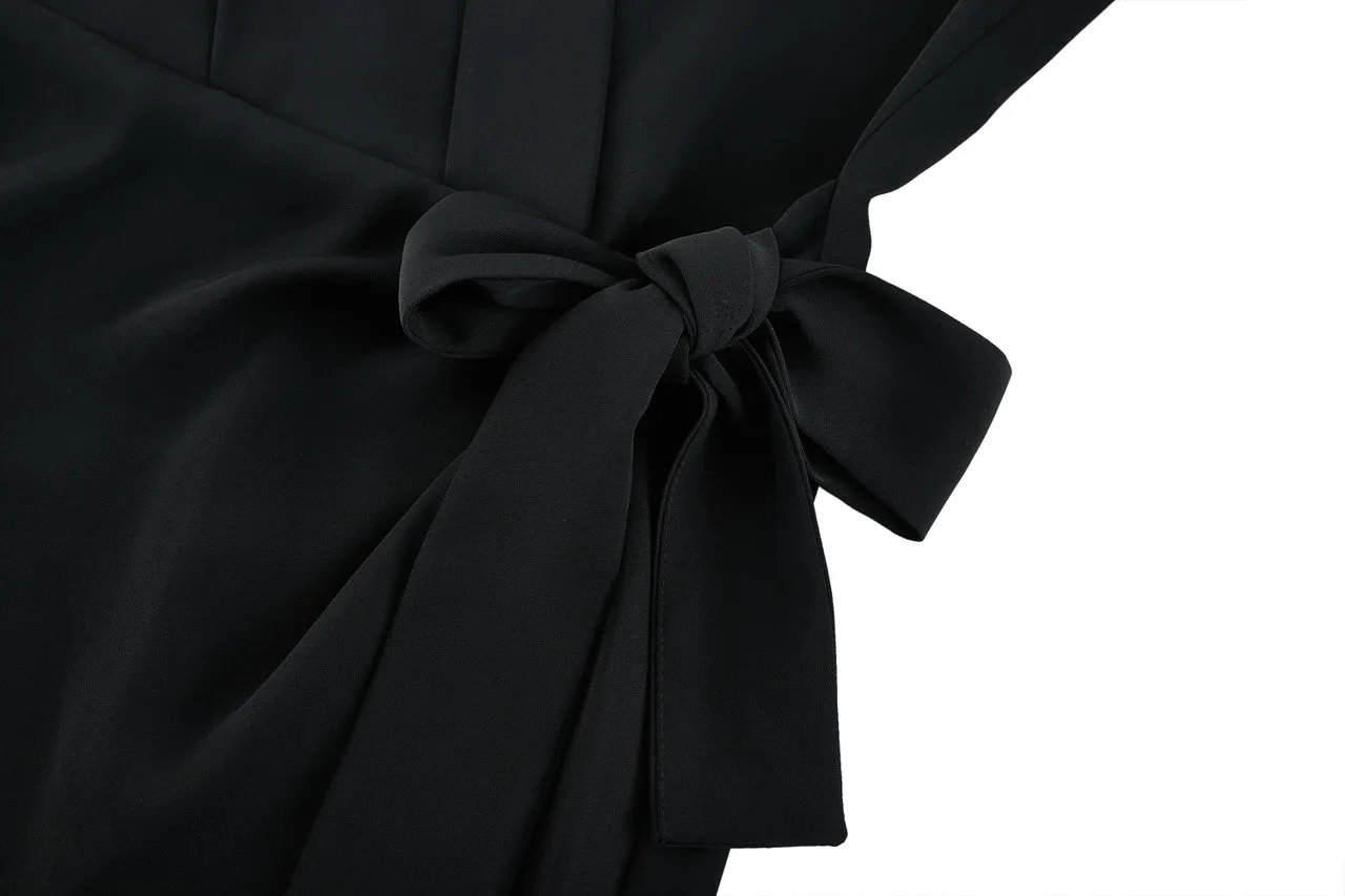 Satin Wrapped Dress