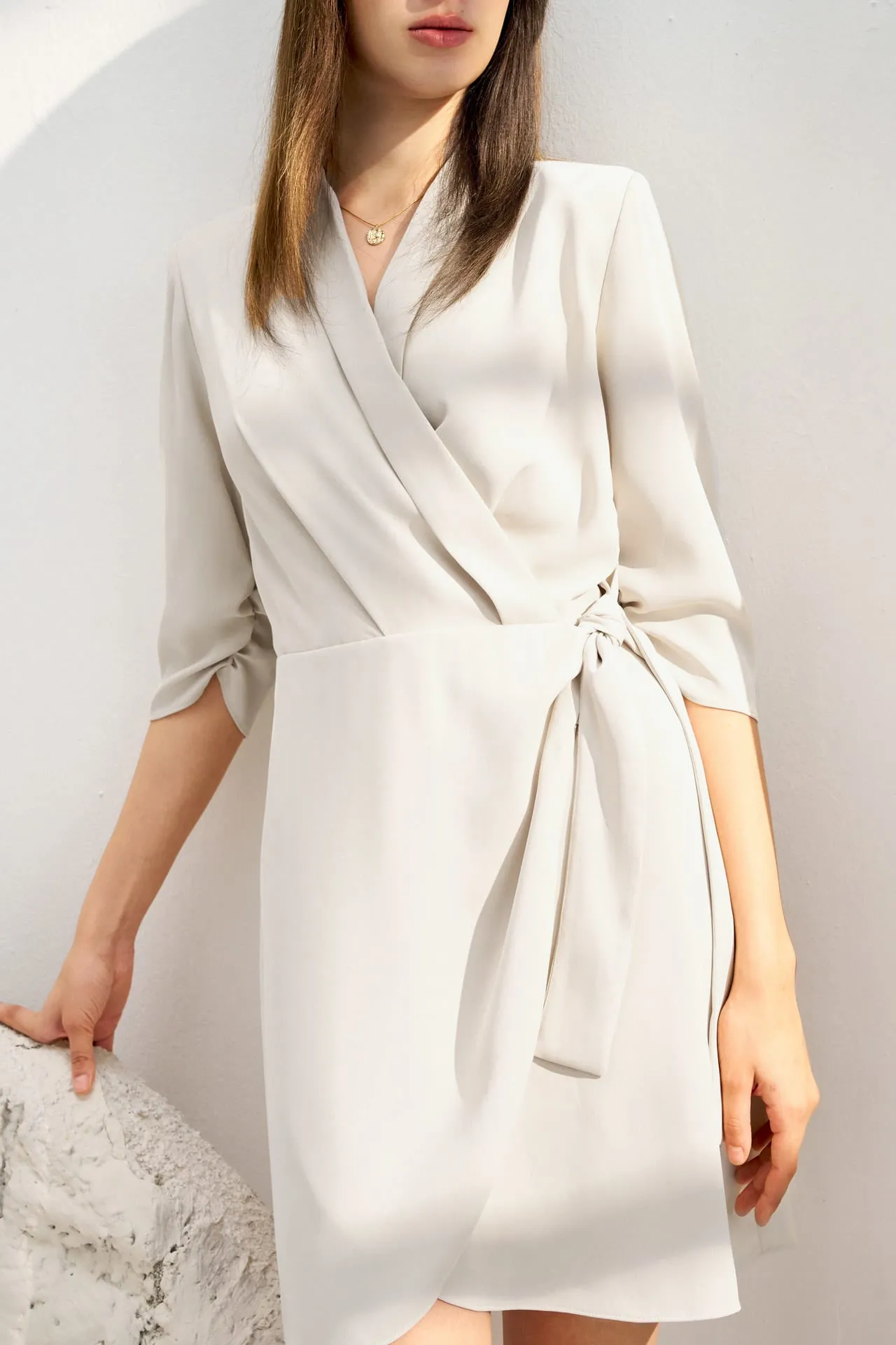 Satin Wrapped Dress