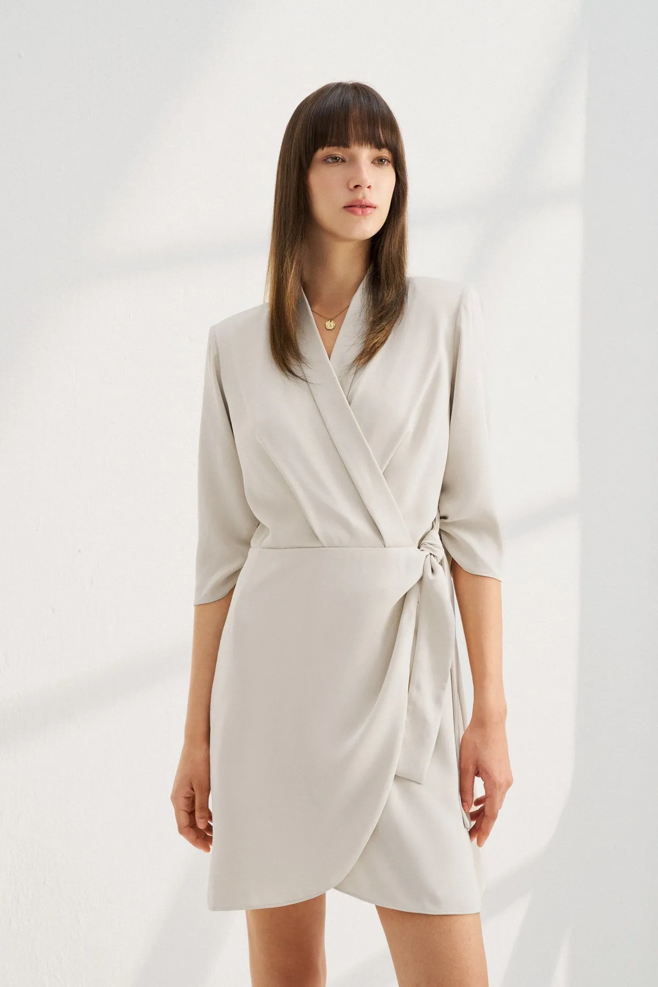 Satin Wrapped Dress