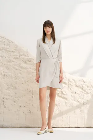 Satin Wrapped Dress