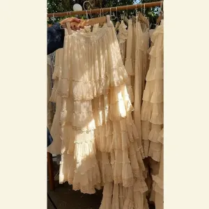 TAVIMART  -  Elegant Vintage Lace Cake Skirt Spring New French High end Fairy Sweet High Waist Loose and Slimming Long Skirts for Women