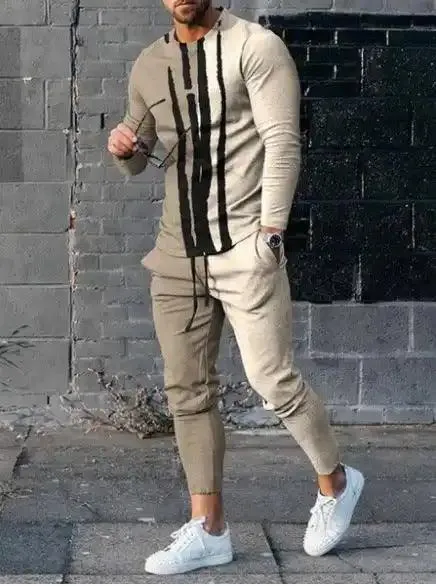 Trousers:  Men's Youth Sport Suit Long Sleeve Trousers for the seasons