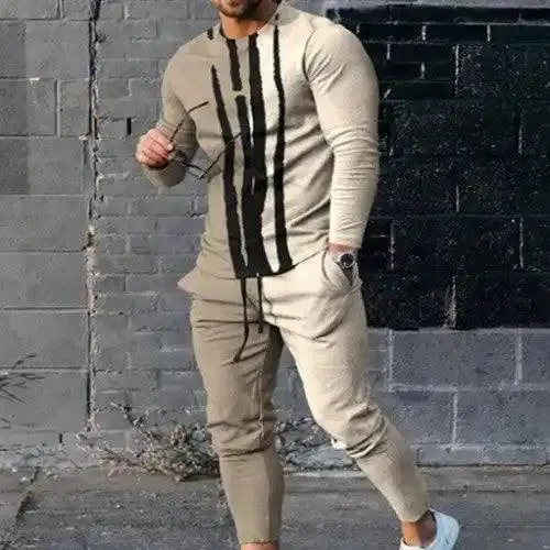 Trousers:  Men's Youth Sport Suit Long Sleeve Trousers for the seasons