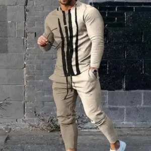 Trousers:  Men's Youth Sport Suit Long Sleeve Trousers for the seasons