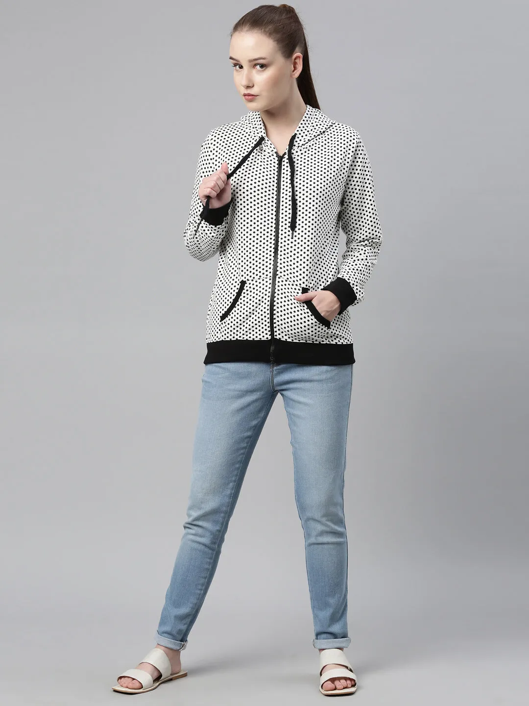 TYRA COTTON SWEATSHIRT WITH HOOD
