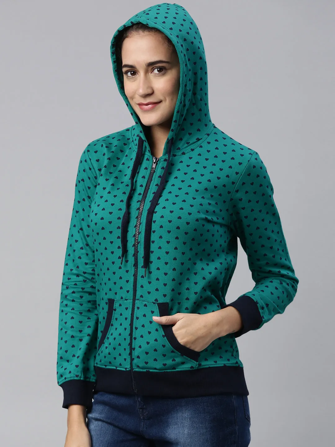 TYRA COTTON SWEATSHIRT WITH HOOD