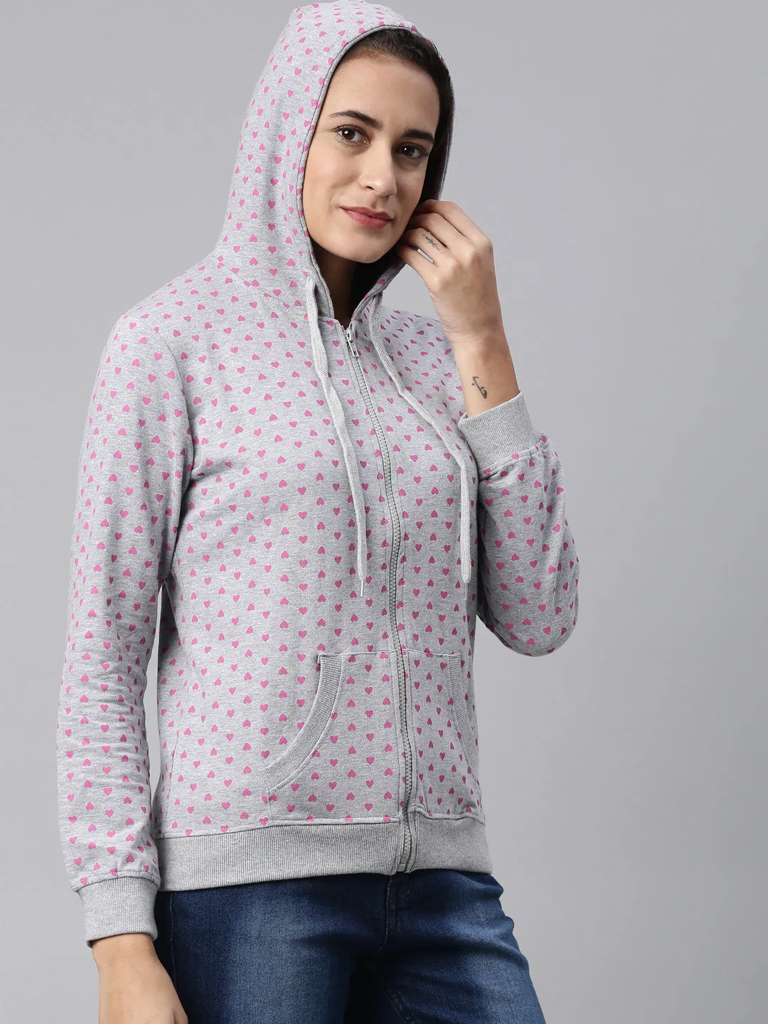 TYRA COTTON SWEATSHIRT WITH HOOD