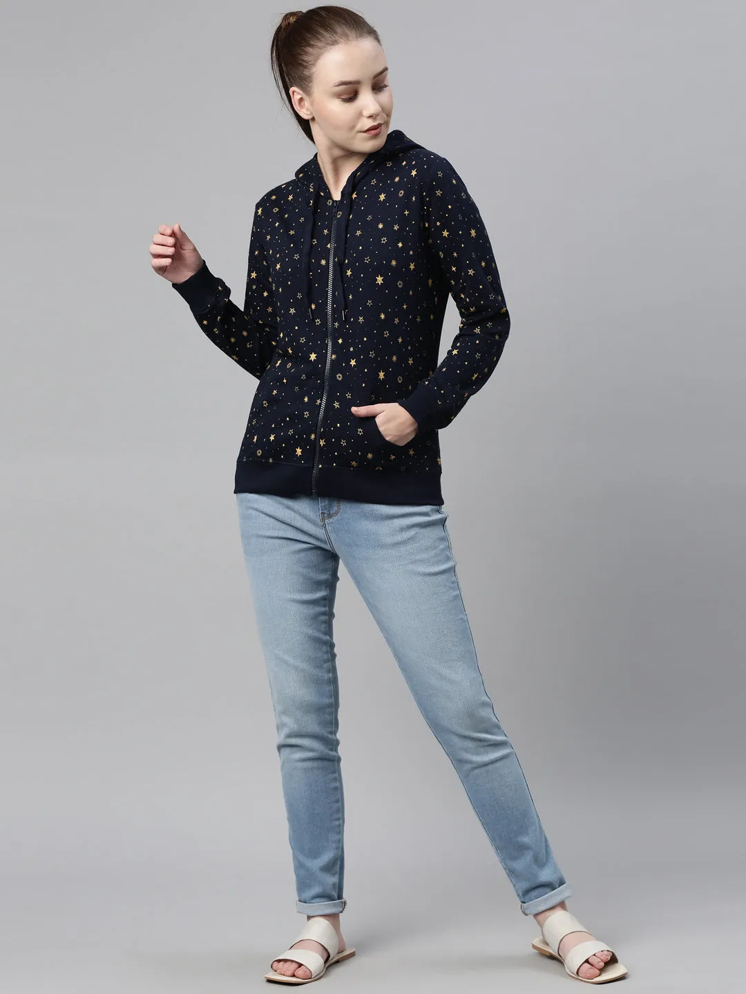 TYRA COTTON SWEATSHIRT WITH HOOD