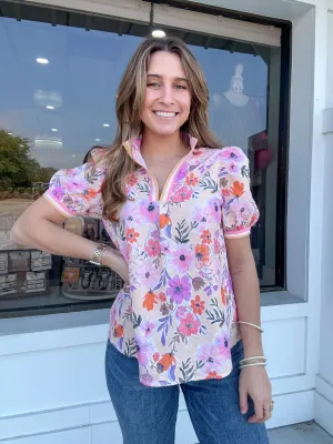 Umgee Poppy Fields Top