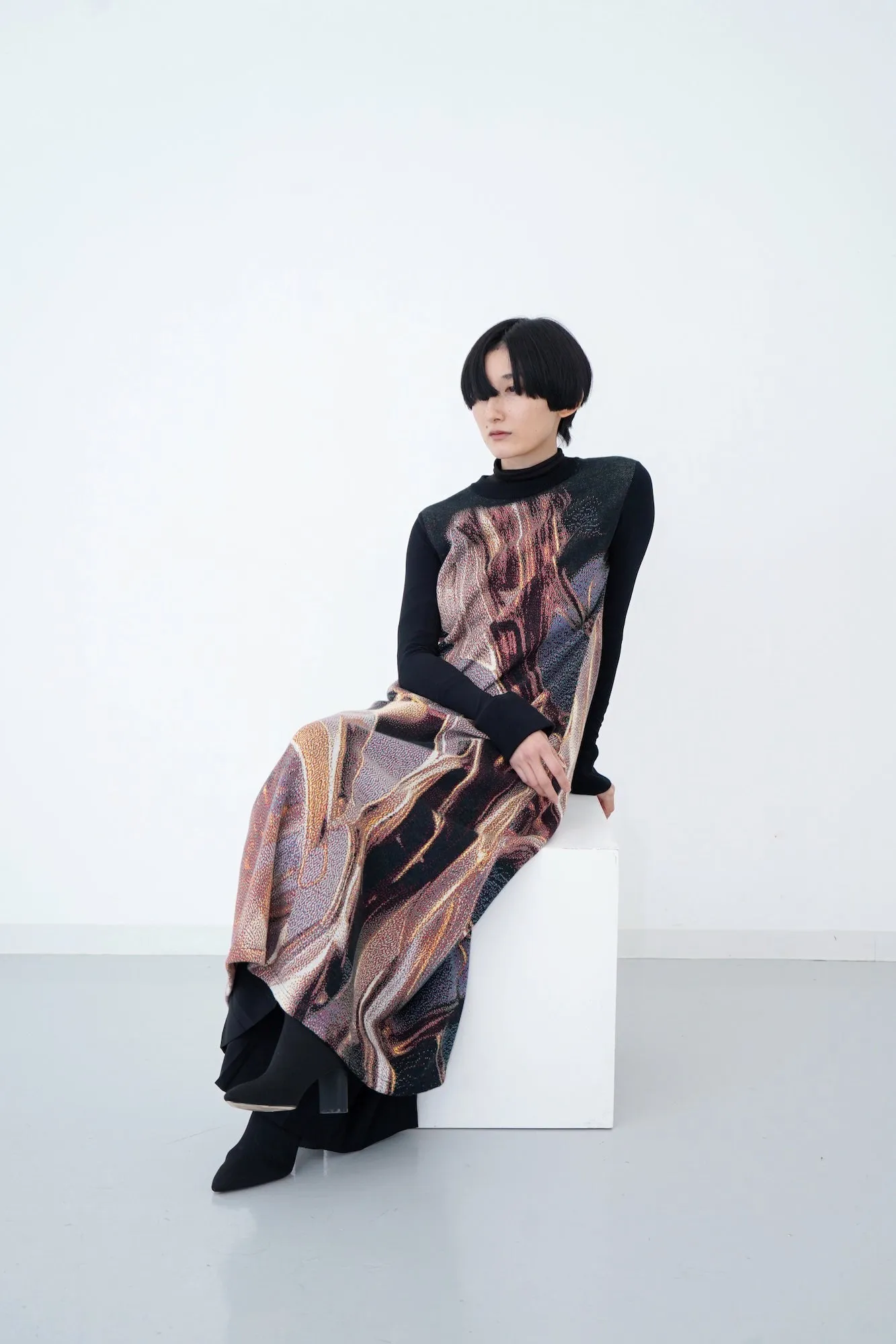 Weld Knit Robe / gold