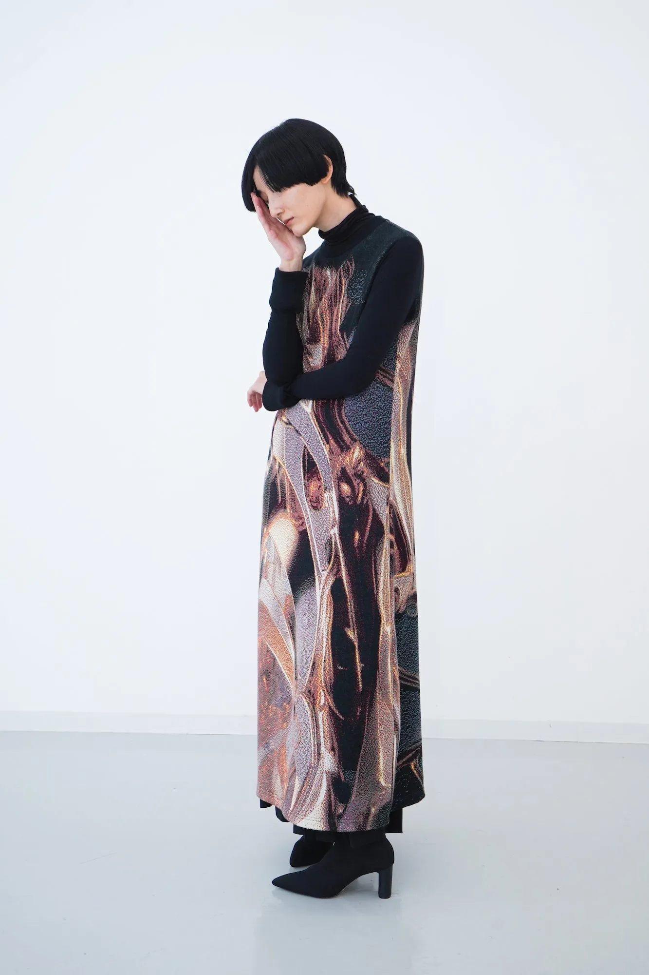 Weld Knit Robe / gold